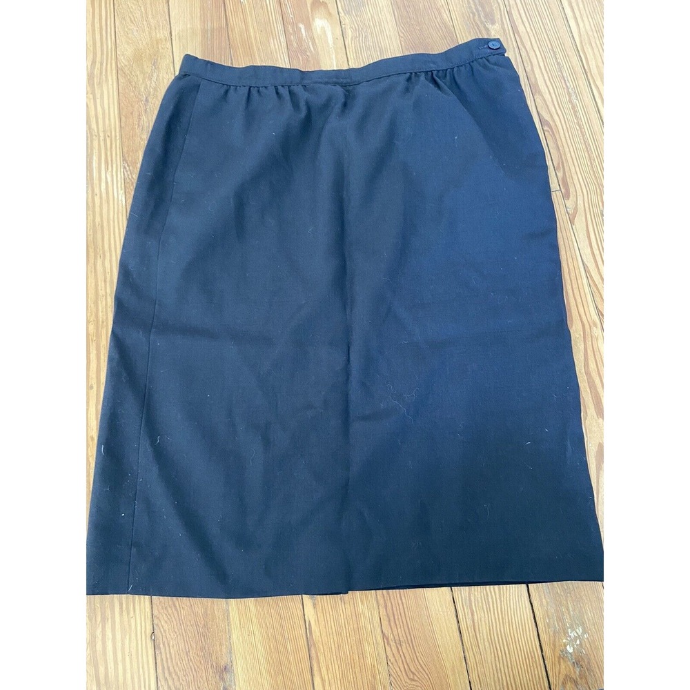pendleton‎ sophisticates skirt petite size 14 Black Vintage